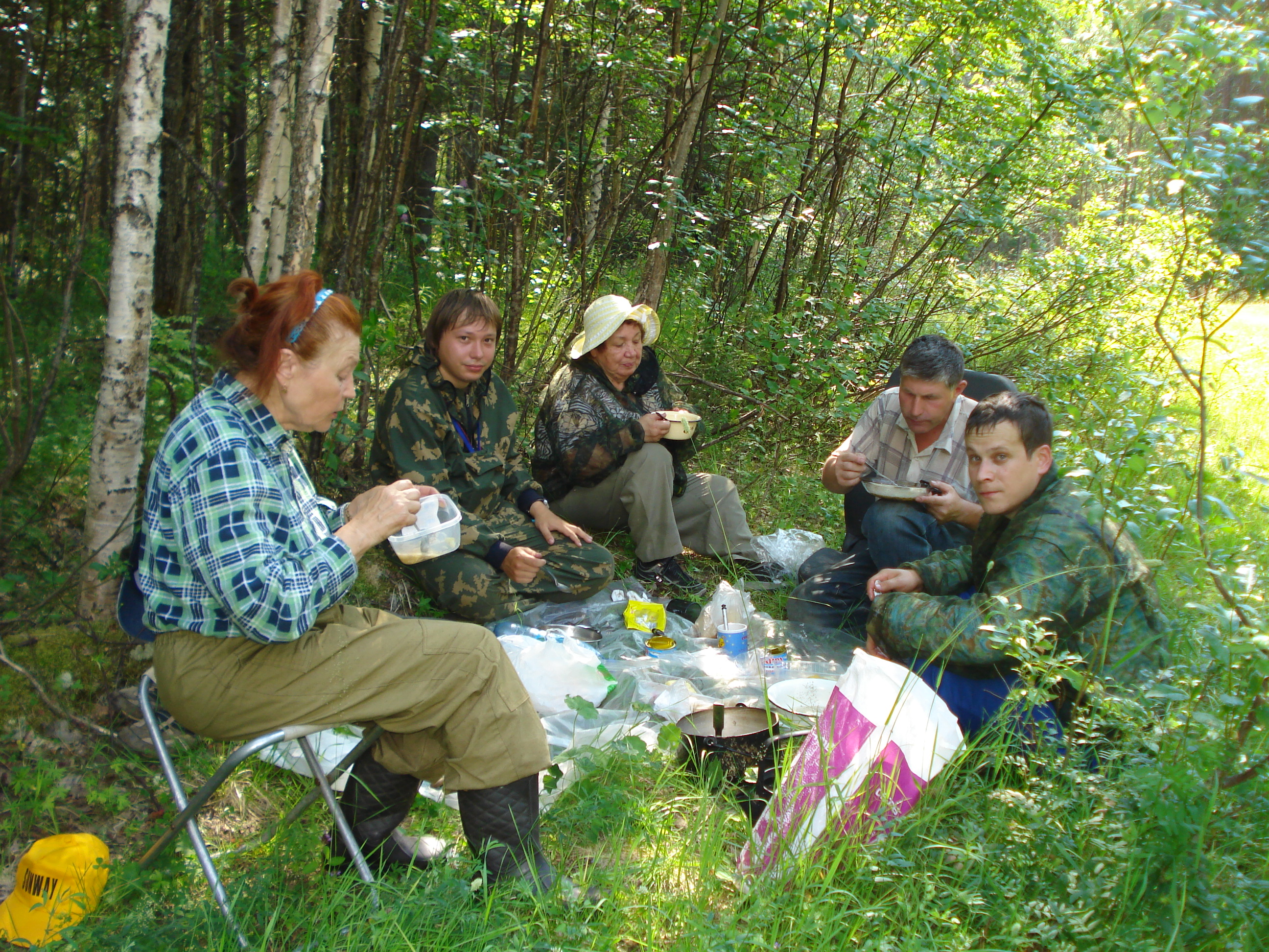 Ижемский район. Обед в полевых условиях.